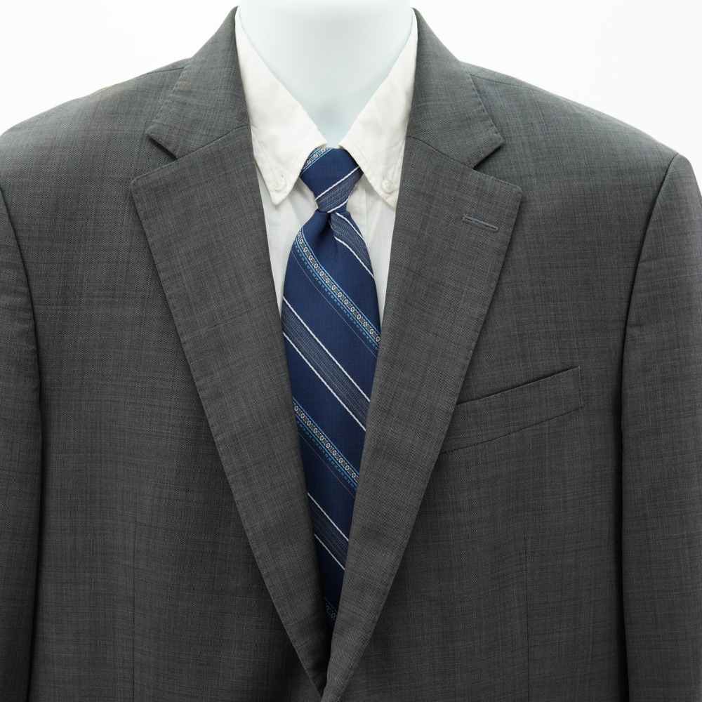 Peter Millar‎ Wool Gray 2 Button Blazer 38R Tagged 42R